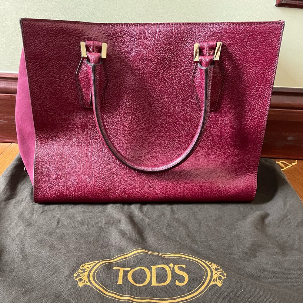 Tod’s pebbled leather tote bag